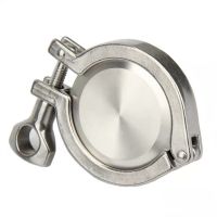 Union 51mm Pipe O/D Sanitary 2 Tri Clamp Weld Ferrule End Cap Tri Clamp Silicon Gasket 304 Stainless Steel For Homebrew