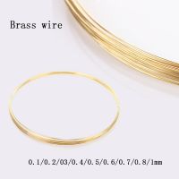 10Meters 0.1mm-1mm Dia Soft Brass Wire Gold Color Brass Make Shape Metal Wire High Quality Jewelry Accessories