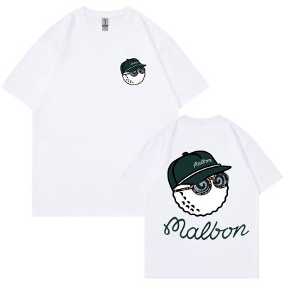 Malbon Golf T shirt Men Hip Hop Korean Fashion Clothing Cotton TShirt Streetwear Harajuku Summer Oversized T-Shirt Women Top Tee Towels