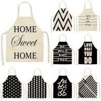 Geometric Stripes Women Kitchen Apron Cooking Accessories Kitchen Accessories Baking Accessories Child Apron Kussenhoes 45x45 Aprons