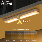Auoyo Đèn Ngủ LED Đèn Ngủ Cảm Biến Chuyển Động Có Thể Sạc Lại Đèn Cảm Ứng