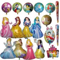 【DT】hot！ balloon Cartoon Snow Cinderella Foil Balloons Children party Decorations Baby Shower Globos