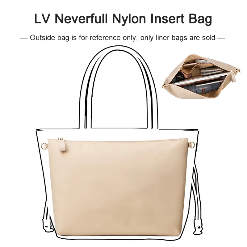 Organizer For Neverfull Pm Mm Insert Bags Makeup Handbag Inner Purse  Portable Travel Liner Pouch Base
