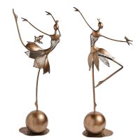 1 PCS Dancing Sculpture Abstract Resin Statue Ornaments Tv A