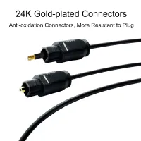 Kabel Audio 2M Mini 3.5Mm Plug Digital Optik SPDIF Garis Serat Optik Ke Mulut Bulat Konektor Audio Optik TOSLINK