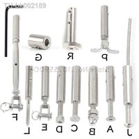 ✌✲☄ 1pcs 304 Stainless Steel Cable Railing Thread Fittings Wire Rope Tensioner Receiver Terminal End Toggle Anchor Cross Clip Clamp