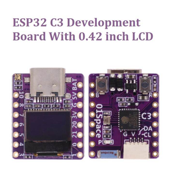 ESP32 C3 Development Board with 0.42 Inch LCD RISC-V Bluetooth Supports ...