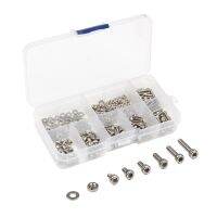 [HOT JIAZZAQQMGW 555] 250Pcs Hex Socket Screws Bolts Nut M2.5 Stainless Steel Cap Head Screw Washers Fastener Assortment Kit Repair Tools Set