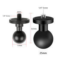 1725มม. โลหะ1นิ้ว Ball Head Mount 14 "สกรูอะแดปเตอร์สำหรับ Gopro 11 X3กล้องวงเล็บศัพท์ขาตั้ง GPS ผู้ถือ