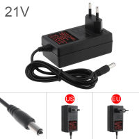 ที่ชาร์จแบตเตอรี่ลิเธียม21V 2A ไขควงไฟฟ้าชุดไฟ5ชุด18650แบตเตอรี่ลิเธียม Charger Adaptor เครื่องชาร์จติดผนัง