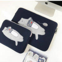 Ins Cartoon Cat Laptop Tablet Case Liner Bag For Korean Fashion Ipad Pro 9.7 10.5 11 13 Inch Computer Case Cover Briefcase Pouch