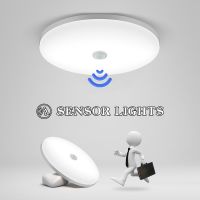 ZZOOI Smart LED Ceiling Lights PIR Motion Sensor Ceiling Lamps 36W 24W Night Light Fixtures For Entrance Balcony Corridor Ceiling Lamp