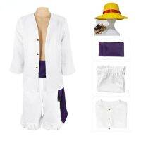 Topi คอสเพลย์อะนิเมะเรื่องวันพีชพระอาทิตย์ Nika Monkey D Luffy Topi Seragam Pakaian Setelan Pakaian Topi Cosplay