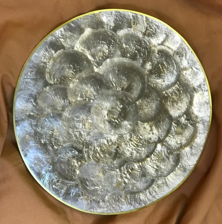 Round Smoke Capiz Placemats Lazada PH