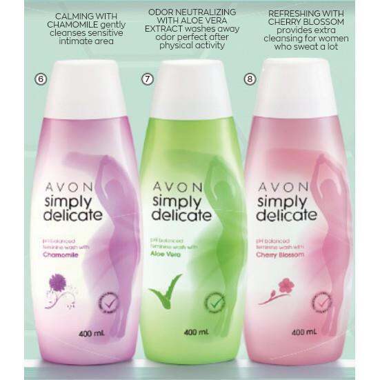 wearhuexun ORIGINAL AVON SIMPLY DELICATE FEMININE WASH ALOE VERA 400mL ...