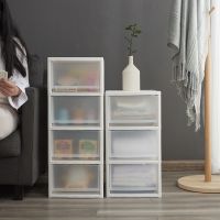 [COD] storage cabinet daily home childrens transparent box plastic drawer type living room combination finishing