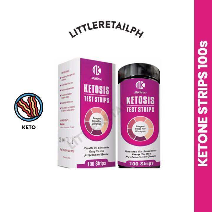 Ketone Test Strip (100 Strips) Medicon Ketosis for Atkins Keto and Low