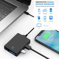 แท่นวางมือถือ8-In-1 Type-C USB-C กับ Vga/ ตัวแปลง HDMI USB3.0ฮับ5Gbps