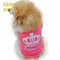 EQUOMT เสื้อมีฮู้ดสำหรับลูกสุนัขผ้าโพลีเอสเตอร์ระบายอากาศได้อย่างเป็นเส้นใยโพลีเอสเตอร์สีสันสดใสเสื้อกั๊กสำหรับแมวเจ้าหญิงเสื้อยืดสำหรับแมวเสื้อผ้าสุนัข1ชิ้น