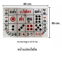 หน้าแปลน ขนาดมาตรฐาน แผ่นหนา แปลนเลนเกมส์ เสื่อเล่นเกมส์ลูกเต๋าเขย่า แผ่นเล่นเกมส์ลูกเต๋า