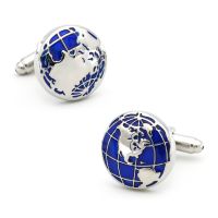 【hot】 Shipping Mens Map Design Color Cuff Links Wholesale retail