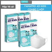 4D MASK KIDS KF94- COMBO 5- HỘP 10 CÁI Khẩu trang y tế cao cấp trẻ em