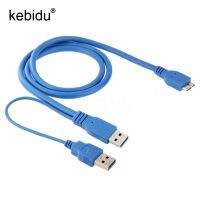 Kebidu สาย Usb คู่ยาว50ซม. 3.0 Micro-B Usb 3.0 Y สำหรับตัวเชื่อมต่อสายเคเบิลคอมพิวเตอร์เคส Hdd