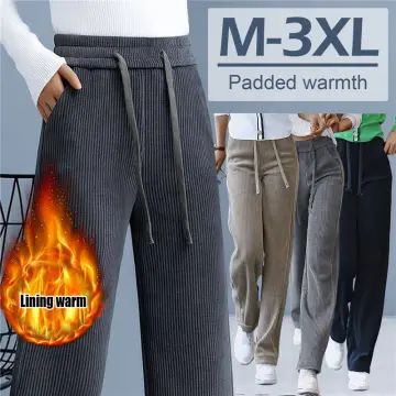 Quilted Pants Women Cotton Winter Padded Trousers Thick Warm Harem Pants  Loose 
