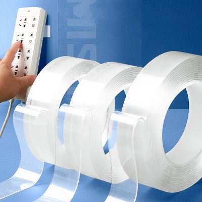 1M/2M/3/5M Tape Sided Transparent NoTrace Reusable Adhesive Cleanable gekkotape