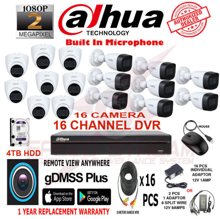dahua 16 channel dvr 4mp