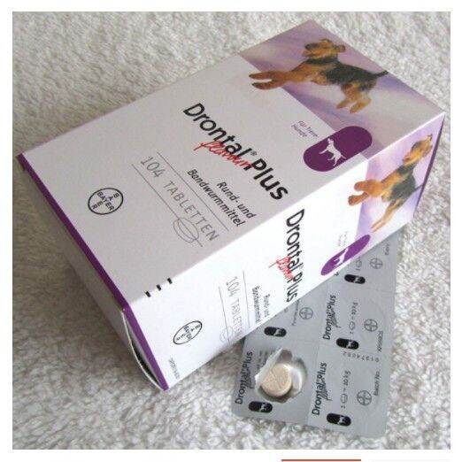 Bayer Drontal Plus Tablet For Dog Tapeworm Hookworm Roundworm Lazada