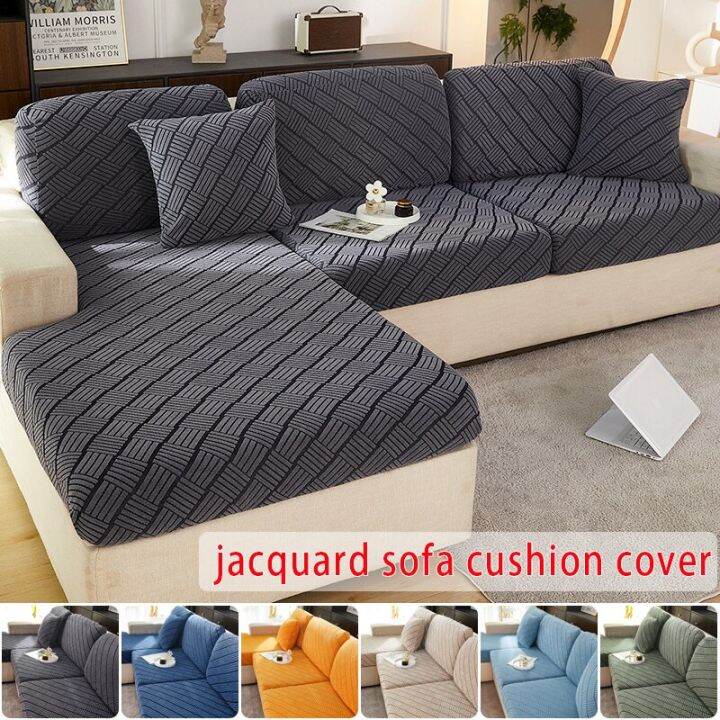 Ready Stock Elastic Velvet Sofa Seat Cover Patchwork Sofa Cover 1