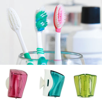 3แปรงสีฟันฝุ่นหมวกกับถ้วยดูด,ผู้ถือแปรงสีฟันในครัวเรือน,ติดผนังอุปกรณ์ห้องน้ำภาชนะจัดเก็บ