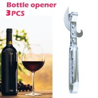 Hot Sale Free Shipping Items 3PCS Silver Multifunction Stainless Steel Wine Corkscrew Red Wine Bottle Opener Kitchen Gadgets