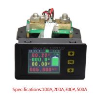 DC 120โวลต์100A 200A 500A จอแอลซีดี C Ombo Meter แรงดันไฟฟ้าปัจจุบัน KWh วัตต์เมตร12โวลต์24โวลต์48โวลต์96โวลต์การตรวจสอบพลังงาน Sep23