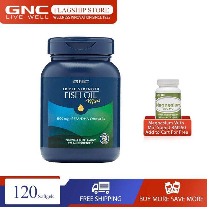 [EXP Oct2024] GNC Triple Power Fish Oil Mini Softgels Menawarkan