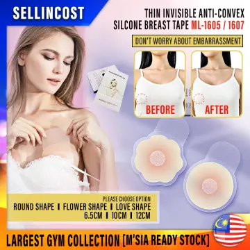 1pair Women Cup Bra Thin Invisible Silicone Breast Pads Lift Tape