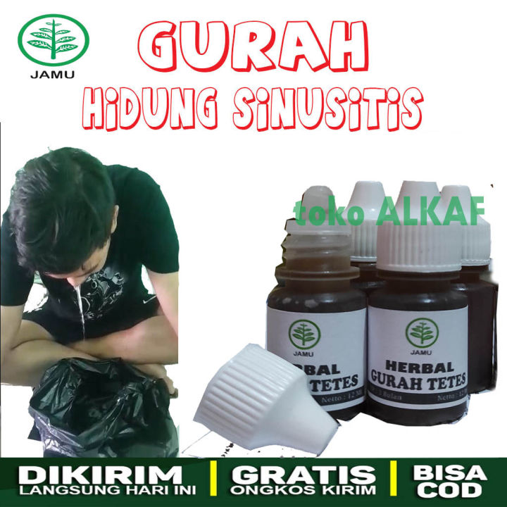 2 Botol Paket Gurah Obat Hidung Sinusitis Gurah Lendir Dahak Lazada