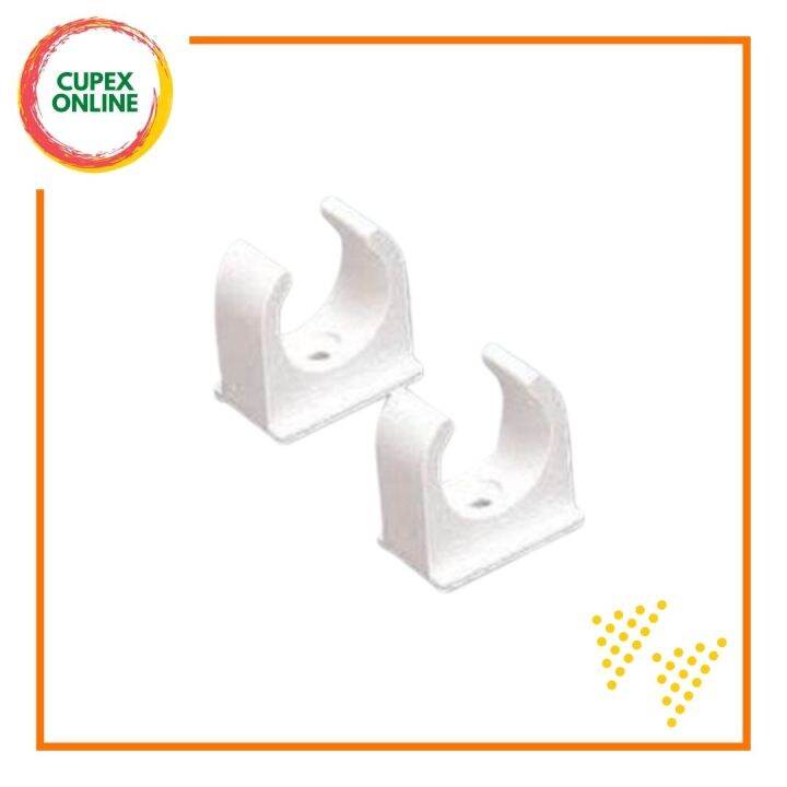 PVCLINK Spring Clip Saddle U Clip 20mm/25mm Orange/White Lazada