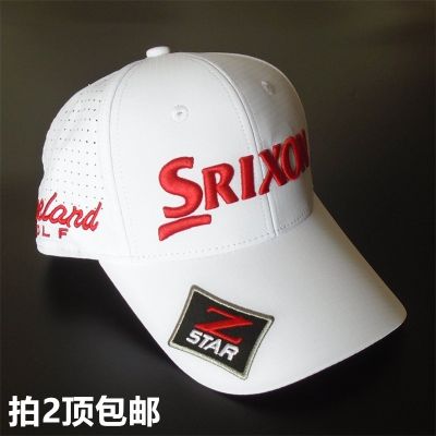 ใหม่ Srixon หมวกกอล์ฟสำหรับผู้ชายและผู้หญิง,หมวกตาข่ายกันยูวีบังแดดใช้ได้2ชิ้นส่งเมลของแท้2021