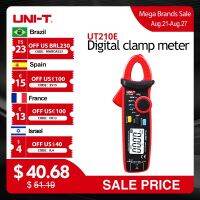 【LZ】❏☄﹍  UNI-T-Mini Digital AC DC Corrente Clamp Meter Voltímetro 100A Amperímetro Alicatadores Tester Freqüência Elétrica UT210E