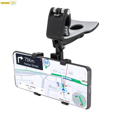 ศัพท์มือถือสากล GPS แผงควบคุมรถม่านบังแดดเมายืนคลิป C Radle อัพเกรด360หมุนยึดมาร์ทโฟนผู้ถือสนับสนุน