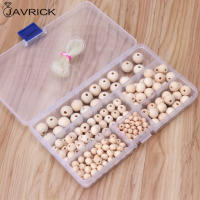 220Pcs Natural Round Loose Wood Beads Jewelry Making Bracelet Necklace With Box