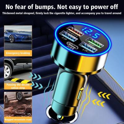 5 Port USB Car Charger 5USB 250W Fast Charging Adapter IPhone 14 Mini OPPO Max 11 Oneplus 12 Xiaomi 13 XS For Huawei Pro Q2L2