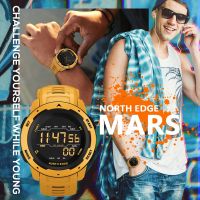 North EDGE Mars นาฬิกาข้อมือจับเวลา นับก้าวเดิน แคลอรี่ กันน้ํา 50 เมตร สําหรับผู้ชาย