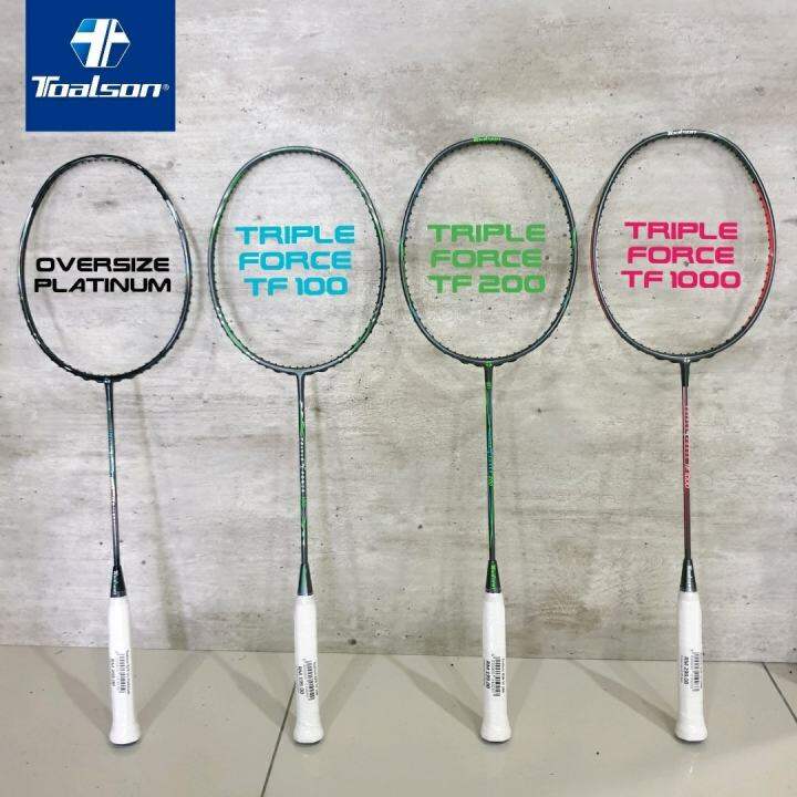 Toalson Triple Force TF1000(4U/G5)With String&Grip (Up String Service Free) Badminton Racket