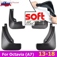 4Pcs แม่พิมพ์รถ Mud Flaps สำหรับ Octavia A7 5E 2013-2018 Mudflaps Splash Guards Mud Flap Mudguards Fender ด้านหน้าด้านหลังจัดแต่งทรงผม