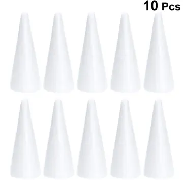 1 Set White Solid DIY Cone Children Handmade Craft Polystyrene