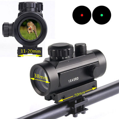 GREGORY-จัดส่งฟรี COD Red dot กล้องติด Bushnell RD40 กล้องเรดดอท1x40RD SIGHT Pointer Red/Green Dot เรดดอท ไฟ 2 สี ขาจับราง 1 cm. และ 2 cm.1x40RD SIGHT Pointer Red / Green Dot Camera