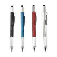 7 In1 Multifunction Ballpoint Pen Screwdriver Precision Ruler Caliper Ballpoint Pens Touch Creativity Level Meter Multi Tool Pen